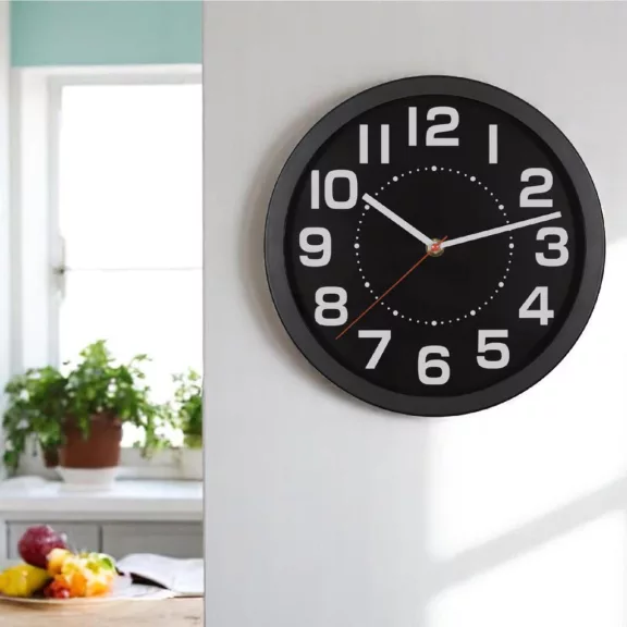 Home AWC250BK fali óra, üveg előlap, kontrasztos, jól leolvasható számlap, 1xAA elem tápellátás, átmérő 250mm Home AWC250BK fali óra, üveg előlap, kontrasztos, jól leolvasható számlap, 1xAA elem tápellátás, átmérő 250mm