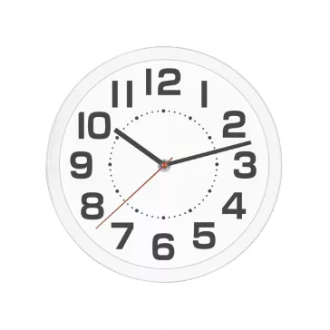   Home AWC250WH fali óra, üveg előlap, kontrasztos, jól leolvasható számlap, 1xAA elem tápellátás, átmérő 250mm