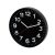 Home AWC300BK fali óra, üveg előlap, kontrasztos, jól leolvasható számlap, 1xAA elem tápellátás, átmérő 300mm