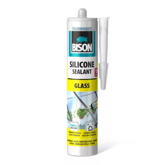 Bison üvegező szilikon, átlátszó, 280ml Bison üvegező szilikon, átlátszó, 280ml