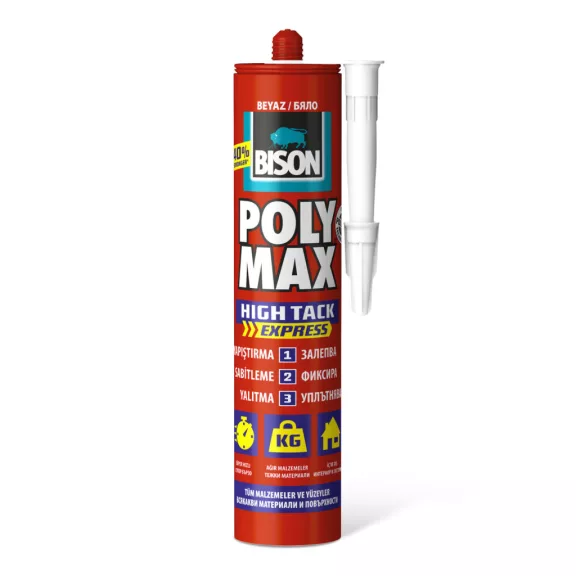BISON Poly Max univerzális tömítő, SM polymer ragasztó, 425g BISON Poly Max univerzális tömítő, SM polymer ragasztó, 425g