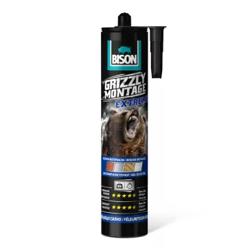 BISON Grizzly extrém erős szerelési ragasztó, 435g