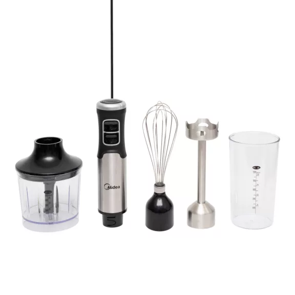 MIDEA BH1001W botmixer készlet, 1000W, rozsdamentes kés MIDEA BH1001W botmixer készlet, 1000W, rozsdamentes kés