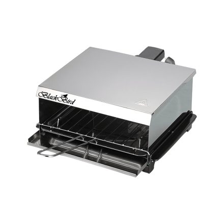 BLACKBIRD retro szendvicssütő, beltéri és kültéri használatra, olajleeresztő, 800W, szétszedhető BH1552