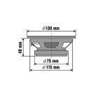SAL BK 130 autóhangszóró pár, 130 mm, dupla kónusz, 2 x 50 Wmax, 4 Ohm, 50 - 19.000 Hz, 86 dB, PEI magas tölcsér, cellulóz mélyközép kónusz