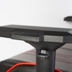 Gamer szék párnával - szürke/fekete/piros- 84 x 52 / 48 x 50 cm