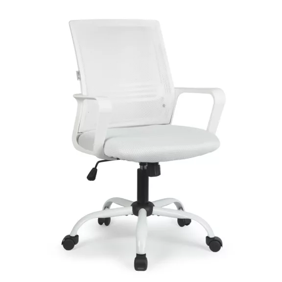 Irodai forgószék - fix karfával - fehér - 70 x 51 / 52 x 50 cm Irodai forgószék - fix karfával - fehér - 70 x 51 / 52 x 50 cm
