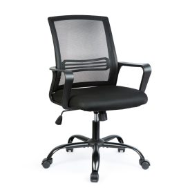   Irodai forgószék - fix karfával - fekete - 70 x 51 / 52 x 50 cm