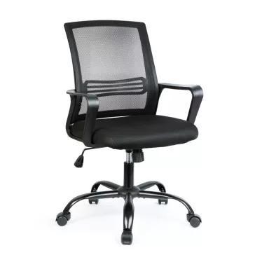   Irodai forgószék - fix karfával - fekete - 70 x 51 / 52 x 50 cm