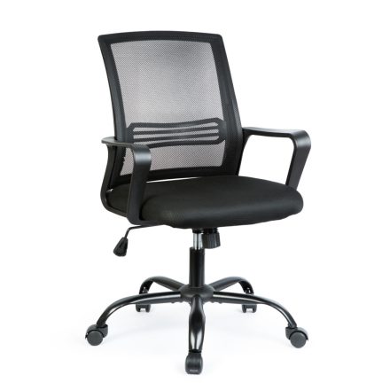 Irodai forgószék - fix karfával - fekete - 70 x 51 / 52 x 50 cm