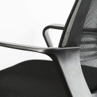 Irodai forgószék - fix karfával - fekete - 70 x 51 / 52 x 50 cm