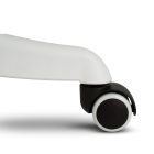 Irodai forgószék - karfával - fehér/kék - 58 x 48 / 50 x 50 cm