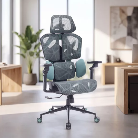 TitanMesh Pro Irodai forgószék oldalpárnával - menta - 119 x 72 x 73 cm TitanMesh Pro Irodai forgószék oldalpárnával - menta - 119 x 72 x 73 cm