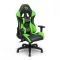 Gamer szék - fejtámlával, deréktámasszal - zöld - 72 x 52 cm / 50 x 44 cm