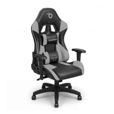   Gamer szék - fejtámlával, deréktámasszal - szürke - 72 x 52 cm / 50 x 44 cm