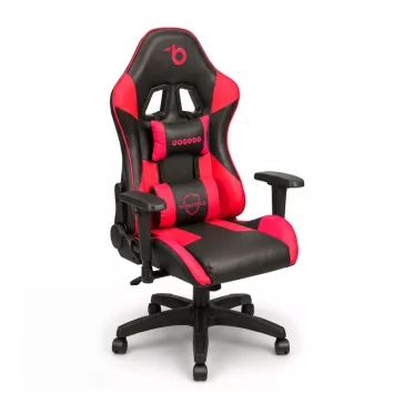   Gamer szék - fejtámlával, deréktámasszal - piros - 72 x 52 cm / 50 x 44 cm
