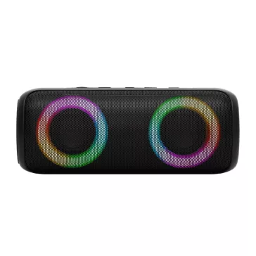   SAL BT2000 boombox, 2x10W, MP3 zenelejátszó, Bluetooth, mélysugárzó, basszus, RGB LED fényjáték, beépített akkumulátor, IPX5