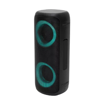   SAL BT2000 boombox, 2x10W, MP3 zenelejátszó, Bluetooth, mélysugárzó, basszus, RGB LED fényjáték, beépített akkumulátor, IPX5