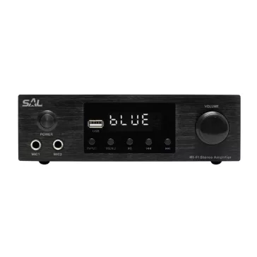   SAL BTA 250 sztereó multimédia erősítő, 2x50 Wmax / 4-8 Ohm, BT, FM rádió, USB, AUX