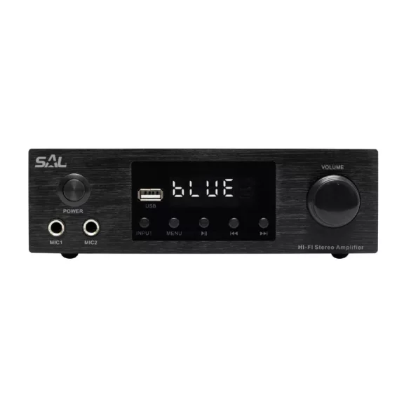 SAL BTA 250 sztereó multimédia erősítő, 2x50 Wmax / 4-8 Ohm, BT, FM rádió, USB, AUX SAL BTA 250 sztereó multimédia erősítő, 2x50 Wmax / 4-8 Ohm, BT, FM rádió, USB, AUX
