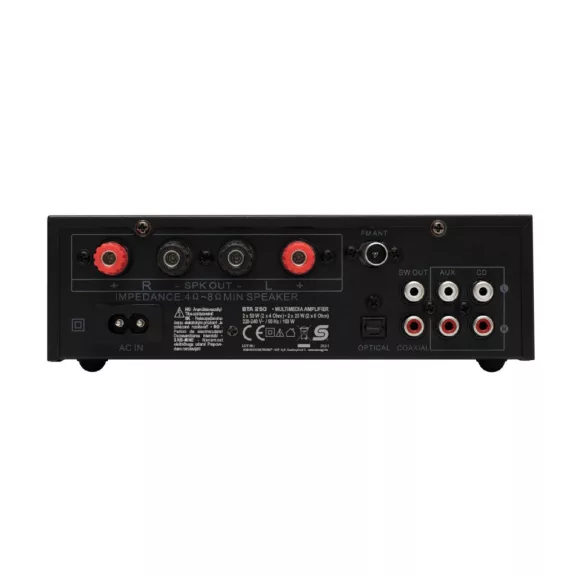 SAL BTA 250 sztereó multimédia erősítő, 2x50 Wmax / 4-8 Ohm, BT, FM rádió, USB, AUX SAL BTA 250 sztereó multimédia erősítő, 2x50 Wmax / 4-8 Ohm, BT, FM rádió, USB, AUX