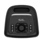 SAL BTCUBE hordozható Boombox, vezeték nélküli hangszóró, 70 watt, 3 hangszóró, Bluetooth TWS, IPX4, beépített akkumulátor