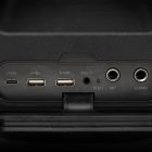 SAL BTCUBE hordozható Boombox, vezeték nélküli hangszóró, 70 watt, 3 hangszóró, Bluetooth TWS, IPX4, beépített akkumulátor