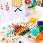 Szivárványos golyó mozaik kirakó Montessori fajáték