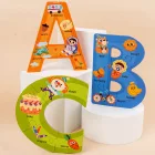 Fa ábécé puzzle angol szavakkal