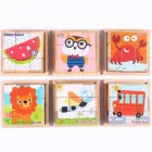 Fakocka puzzle, kirakós fajáték