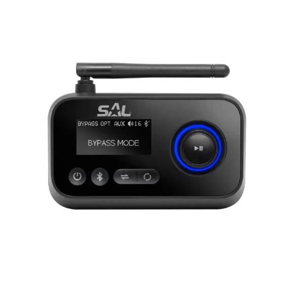 SAL BTRC 1000 sztereó streaming box, ByPass, digitális-analóg átalakító, 2 BT eszköz, USB-C, Toshlink SAL BTRC 1000 sztereó streaming box, ByPass, digitális-analóg átalakító, 2 BT eszköz, USB-C, Toshlink