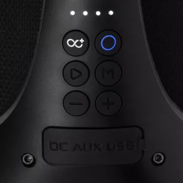   SAL BT 5000 hordozható bluetooth kihangosító, 2 x 25 W, sztereó boombox, FM rádió, USB, microSD, beépített mikrofon, RGB LED, ~30 óra üzemidő