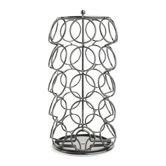 Fém kávékapszula tartó - 35 db Dolce Gusto kapszulához - 165 x 165 x 320 mm - fekete