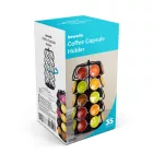 Fém kávékapszula tartó - 35 db Dolce Gusto kapszulához - 165 x 165 x 320 mm - fekete