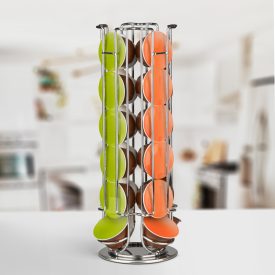   Fém kávékapszula tartó - 24 db Dolce Gusto kapszulához - króm