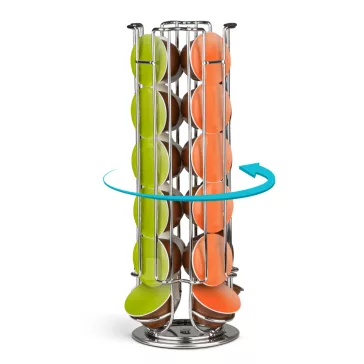   Fém kávékapszula tartó - 24 db Dolce Gusto kapszulához - króm