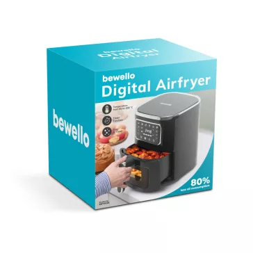   Olaj nélküli fritőz - 220-240 V - 1450W - 5 L - érintőgombos