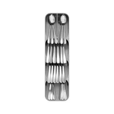   Evőeszköz tartó - 5 rekeszes - műanyag - 40 x 11 x 5,5 cm