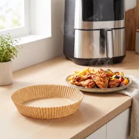   Air fryer sütőpapír - olaj nélküli sütőhöz - kör - 20 cm - 50 db / csomag