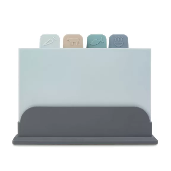 Vágódeszka készlet - műanyag - 29 x 22,3 cm - 4 db / csomag Vágódeszka készlet - műanyag - 29 x 22,3 cm - 4 db / csomag