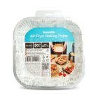 Air fryer sütőpapír - olaj nélküli sütőhöz - mintás, négyzet - 20 cm - 50 db / csomag