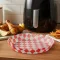 Air fryer sütőpapír - olaj nélküli sütőhöz - kockás, kör - 23 cm - 50 db / csomag