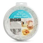 Air fryer sütőpapír - olaj nélküli sütőhöz - mintás, kör - 23 cm - 50 db / csomag