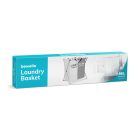 Szennyestartó kosár - szövetből, összecsukható fém vázzal - 57,5 x 36,5 x 58 cm