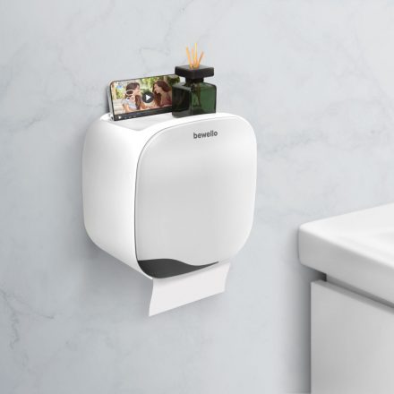 WC-papír tartó szekrény - fehér - 200 x 130 x 205 mm