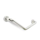 Fürdőszobai kapaszkodó - 45°-ban hajlított - rozsdamentes acél - krómozott - 25 + 25 cm