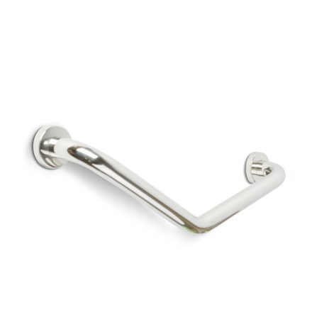 Fürdőszobai kapaszkodó - 45°-ban hajlított - rozsdamentes acél - krómozott - 25 + 25 cm