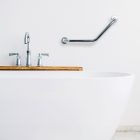 Fürdőszobai kapaszkodó - 45°-ban hajlított - rozsdamentes acél - krómozott - 25 + 25 cm