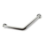 Fürdőszobai kapaszkodó - 45°-ban hajlított - rozsdamentes acél - krómozott - 25 + 25 cm