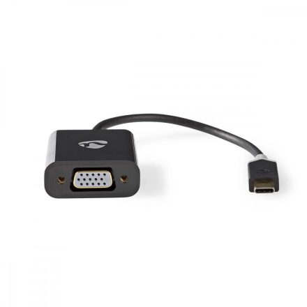 USB-C™ Adapter | USB 3.1 | USB-C™ Dugasz | VGA Aljzat | 1080p | 0.20 m | Kerek | Aranyozott | PVC | Antracit | Műanyag Zacskó